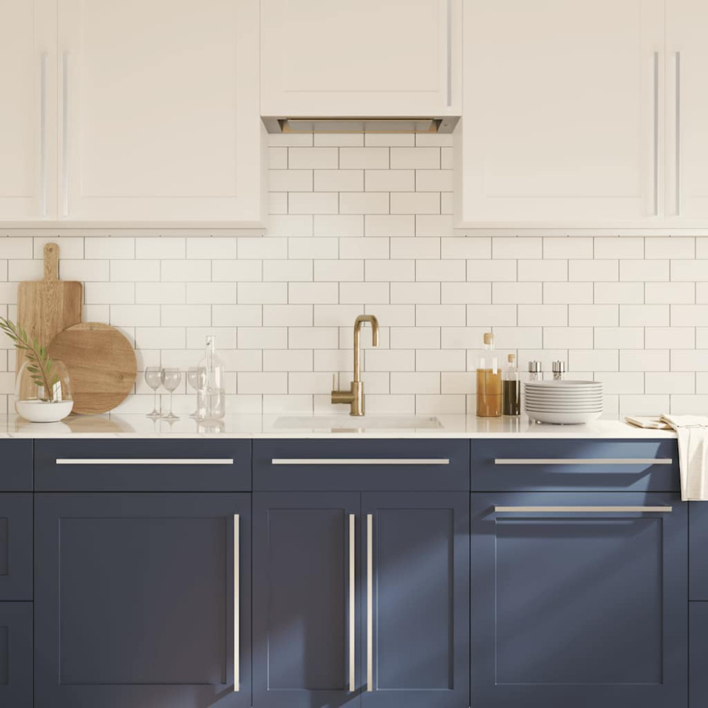 Produktbild för Skåphandtag 5 st silver 480 mm rostfritt stål