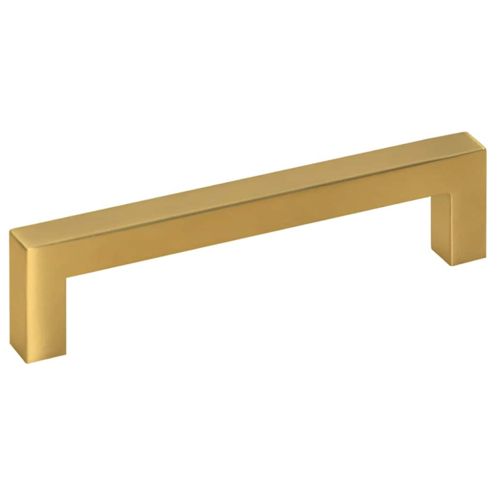 Produktbild för Skåphandtag 10 st guld 128 mm rostfritt stål