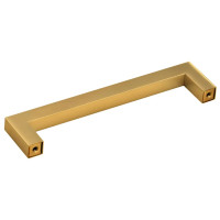 Produktbild för Skåphandtag 10 st guld 128 mm rostfritt stål