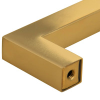 Produktbild för Skåphandtag 5 st guld 192 mm rostfritt stål