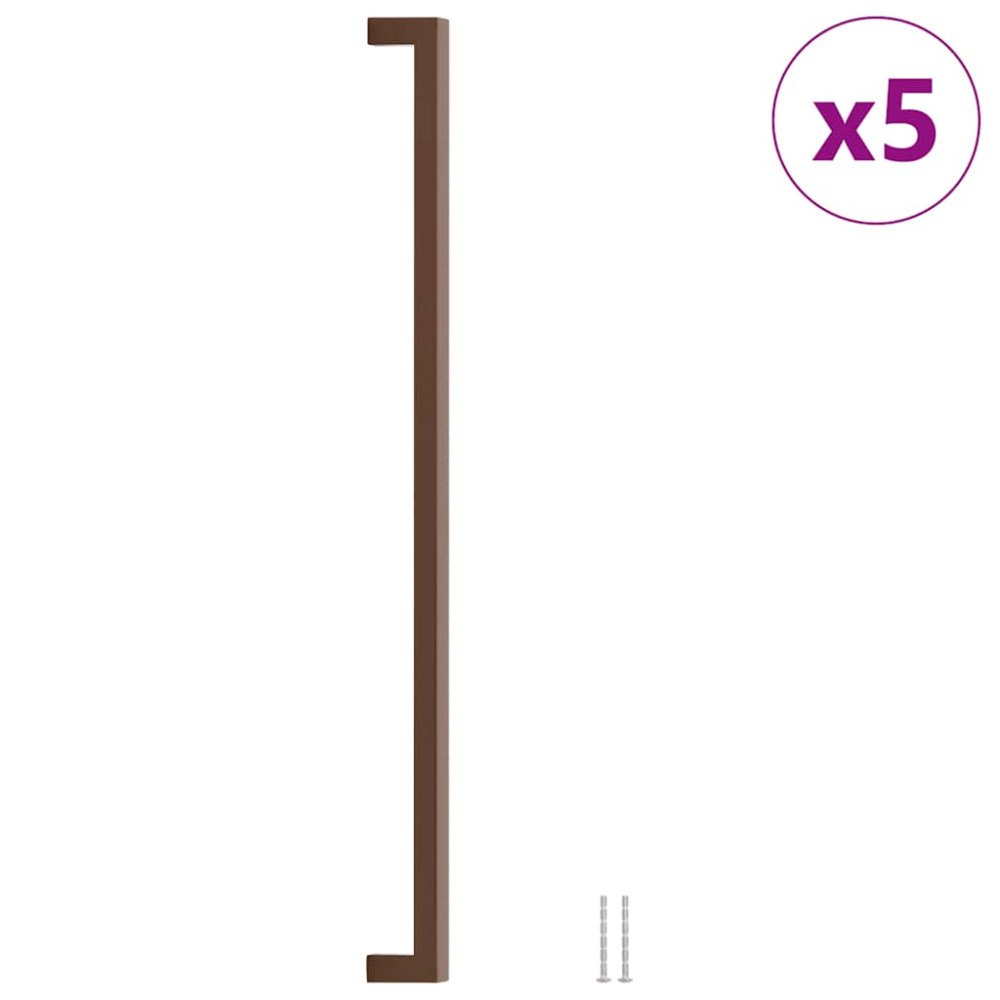 Produktbild för Skåphandtag 5 st brons 480 mm rostfritt stål
