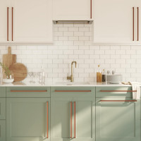 Produktbild för Skåphandtag 5 st brons 480 mm rostfritt stål