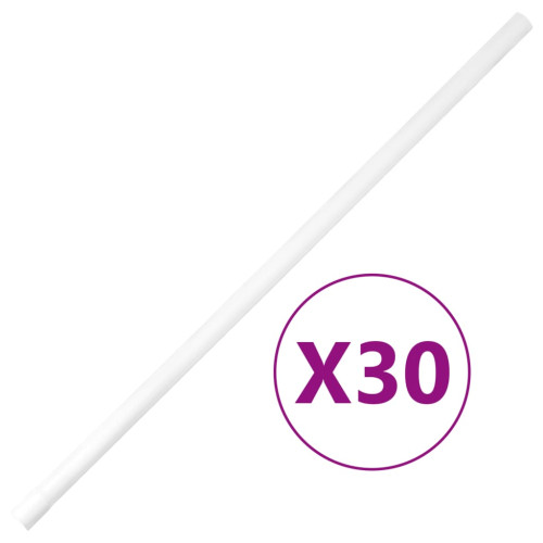 vidaXL Kabelkanal med klämmor Ø20 mm 30 m PVC