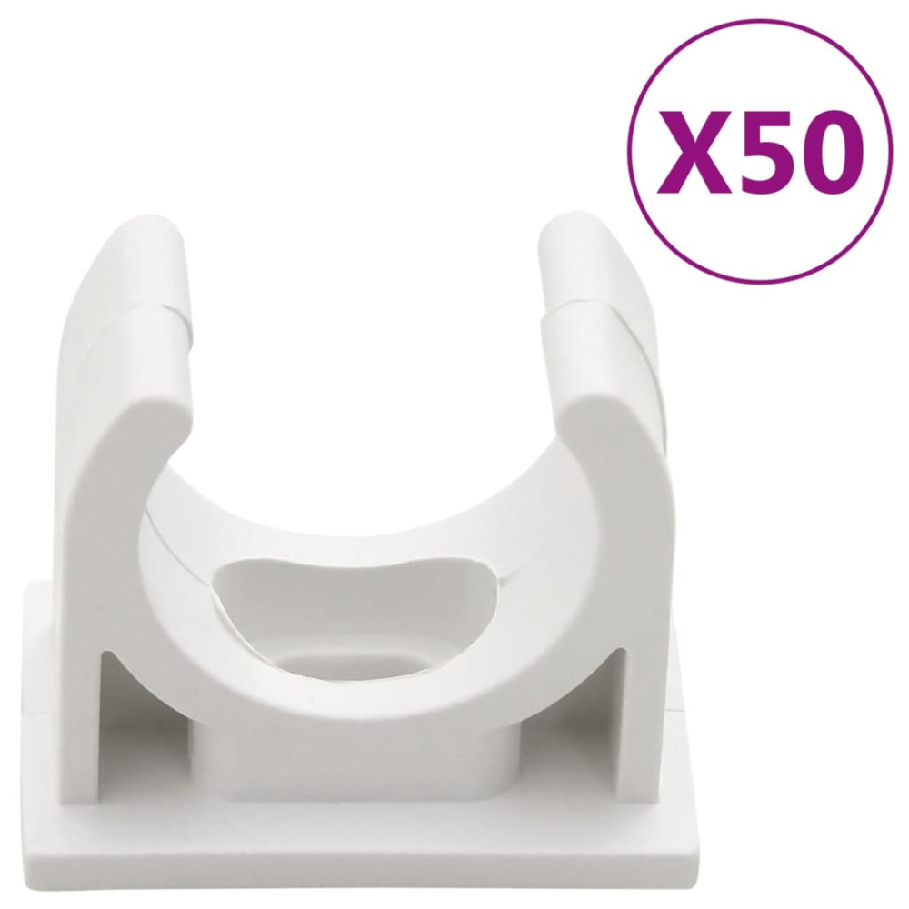Produktbild för Kabelkanal med klämmor Ø20 mm 30 m PVC
