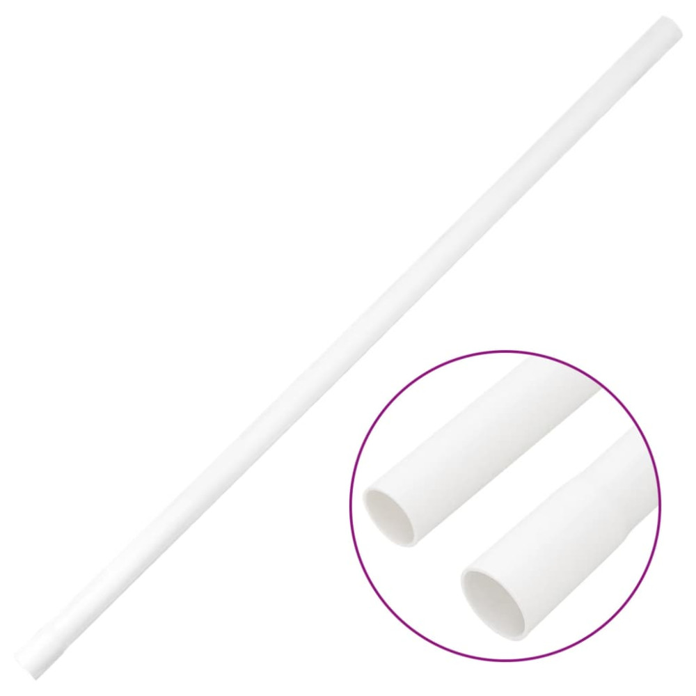 Produktbild för Kabelkanal med klämmor Ø25 mm 10 m PVC