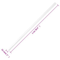 Produktbild för Kabelkanal med klämmor Ø25 mm 10 m PVC