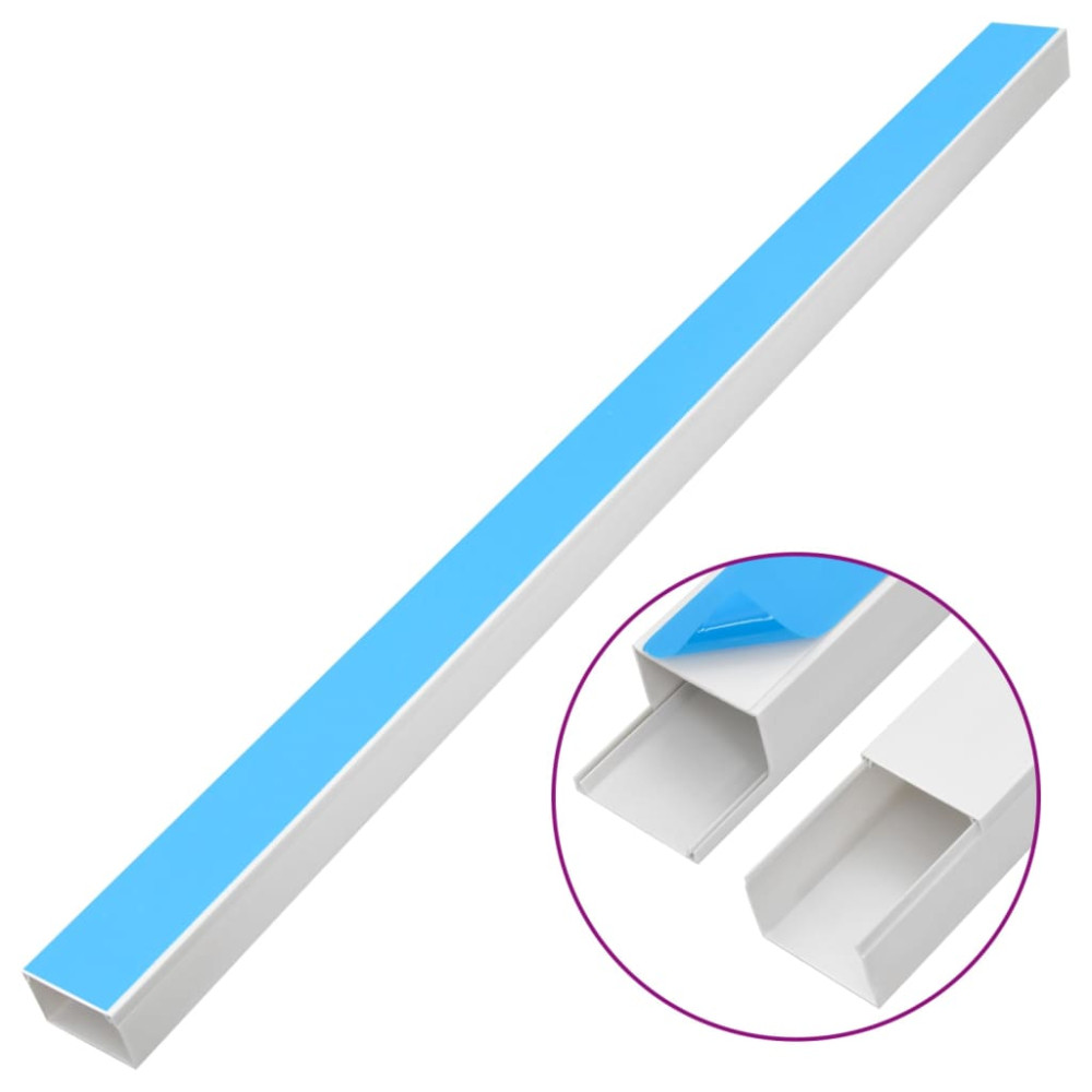 Produktbild för Kabelkanal självhäftande 100x40 mm 10 m PVC