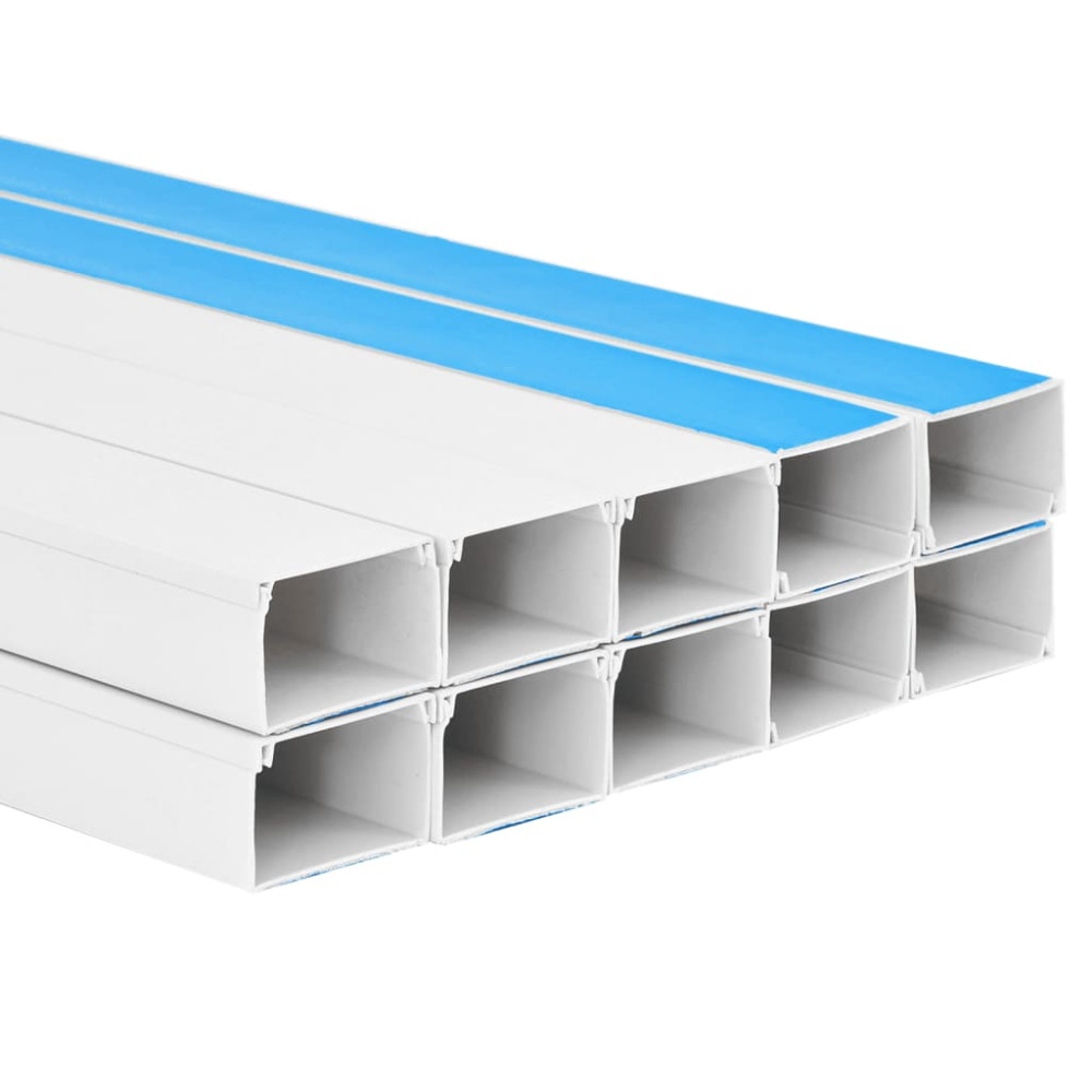 Produktbild för Kabelkanal självhäftande 100x40 mm 10 m PVC