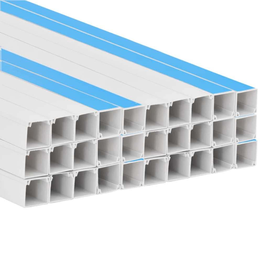 Produktbild för Kabelkanal självhäftande 15x10 mm 30 m PVC