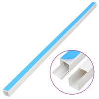Produktbild för Kabelkanal självhäftande 30x15 mm 30 m PVC
