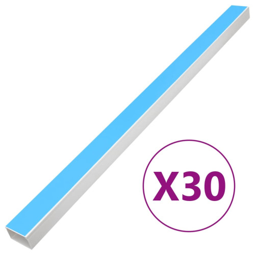vidaXL Kabelkanal självhäftande 50x25 mm 30 m PVC