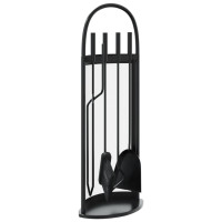 Produktbild för 5-delat verktygsset för eldstad 23x15x66 cm stål