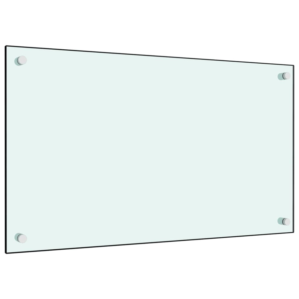 Produktbild för Stänkskydd mjölkfärgad 70x40 cm härdat glas