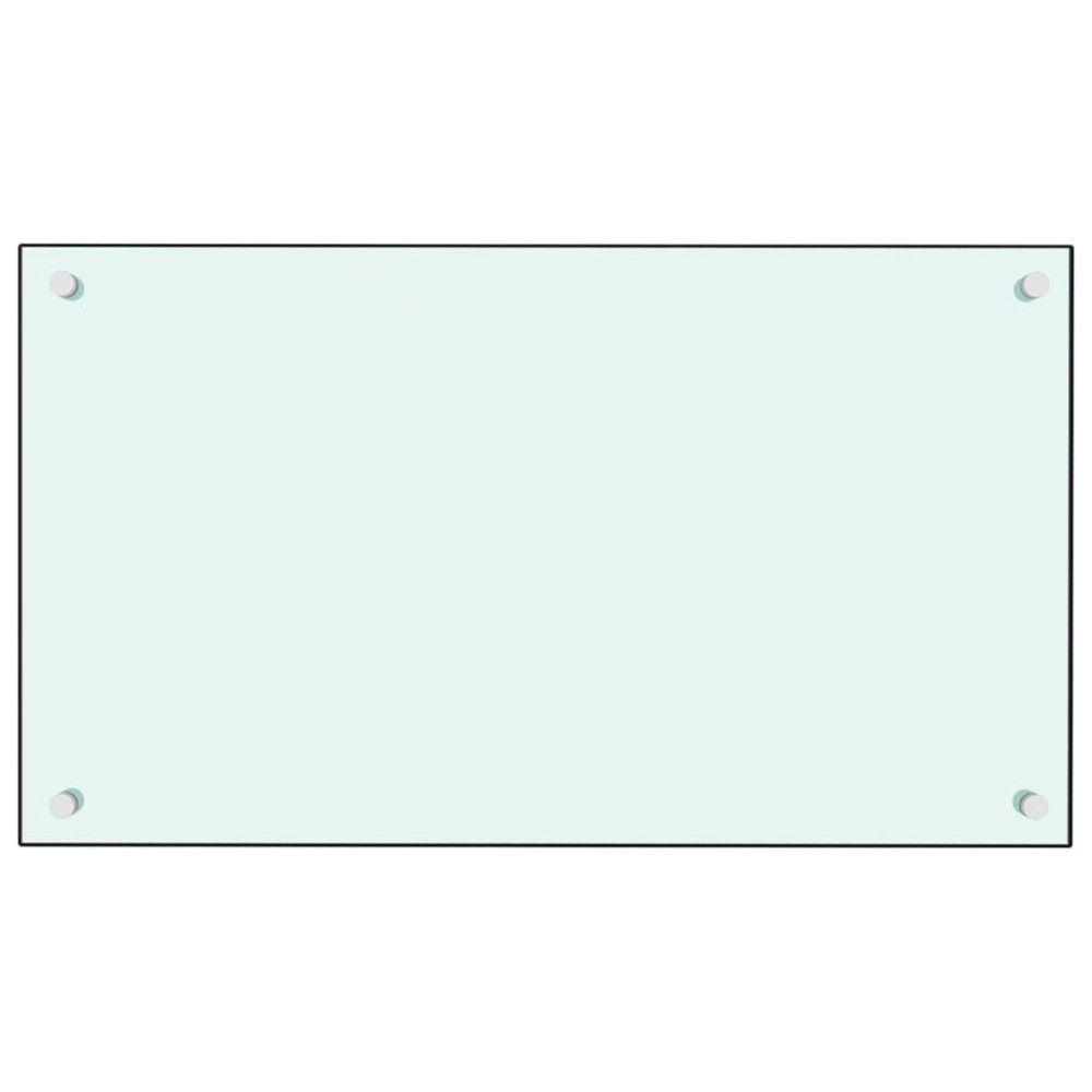 Produktbild för Stänkskydd mjölkfärgad 70x40 cm härdat glas