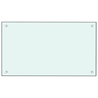 Produktbild för Stänkskydd mjölkfärgad 70x40 cm härdat glas