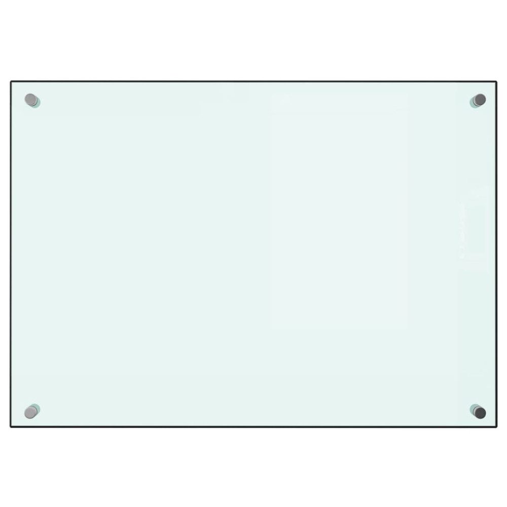 Produktbild för Stänkskydd mjölkfärgad 70x50 cm härdat glas