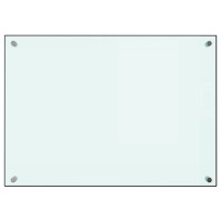 Produktbild för Stänkskydd mjölkfärgad 70x50 cm härdat glas