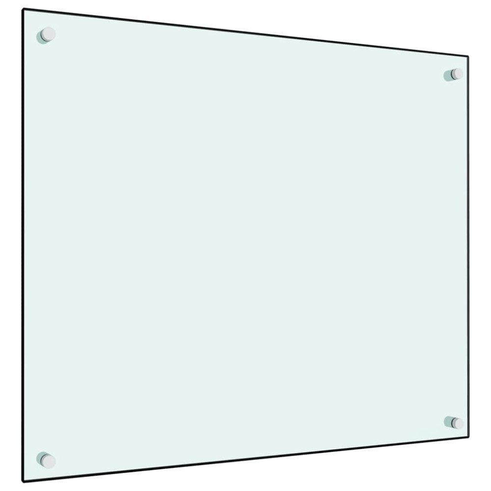 Produktbild för Stänkskydd mjölkfärgad 70x60 cm härdat glas