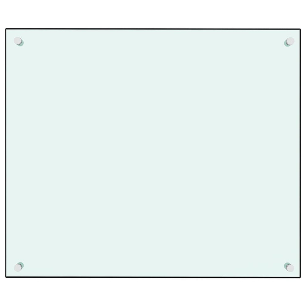 Produktbild för Stänkskydd mjölkfärgad 70x60 cm härdat glas