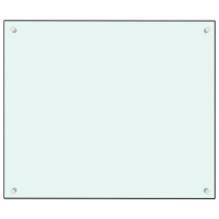 Produktbild för Stänkskydd mjölkfärgad 70x60 cm härdat glas