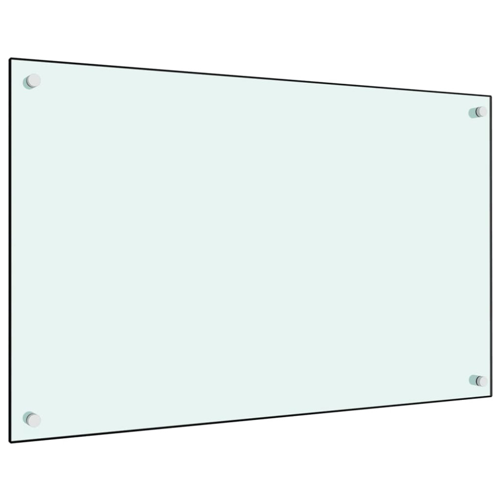 Produktbild för Stänkskydd mjölkfärgad 80x50 cm härdat glas
