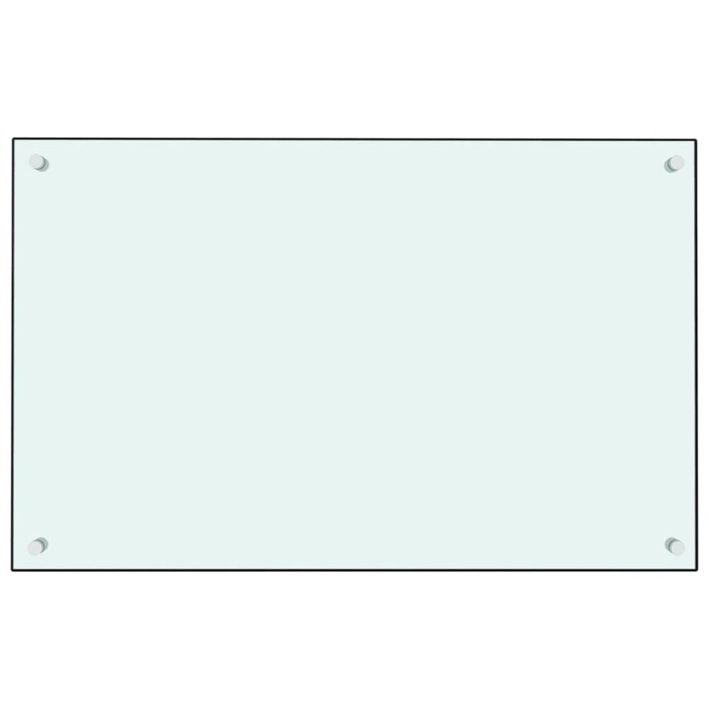 Produktbild för Stänkskydd mjölkfärgad 80x50 cm härdat glas