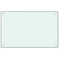 Produktbild för Stänkskydd mjölkfärgad 80x50 cm härdat glas