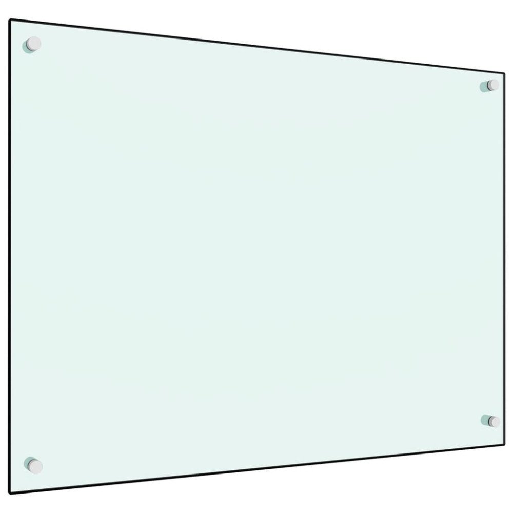 Produktbild för Stänkskydd mjölkfärgad 80x60 cm härdat glas
