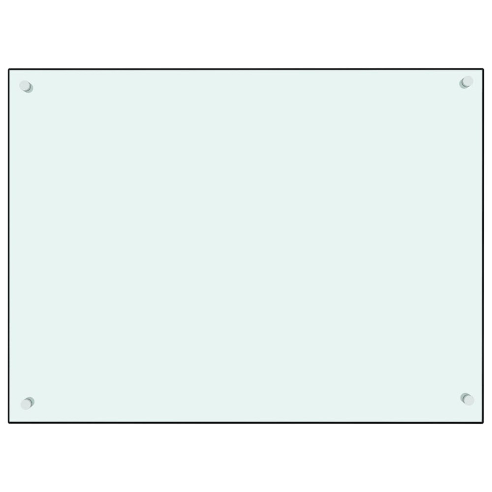 Produktbild för Stänkskydd mjölkfärgad 80x60 cm härdat glas