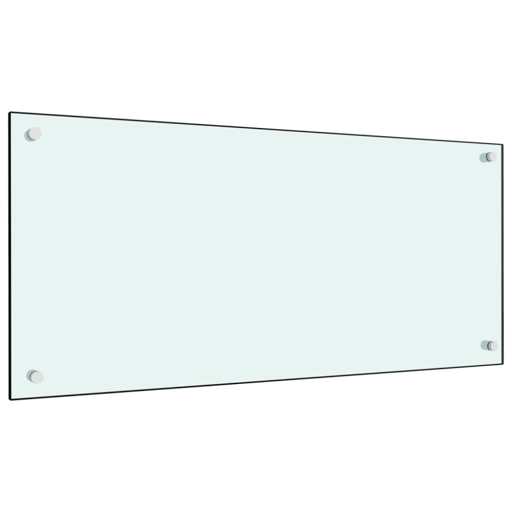 Produktbild för Stänkskydd mjölkfärgad 90x40 cm härdat glas