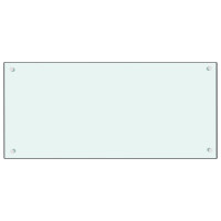 Produktbild för Stänkskydd mjölkfärgad 90x40 cm härdat glas
