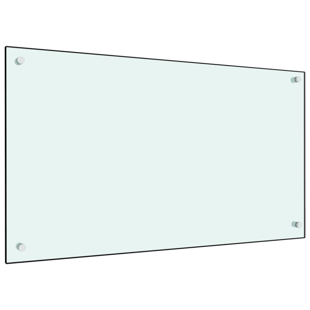 Produktbild för Stänkskydd mjölkfärgad 90x50 cm härdat glas