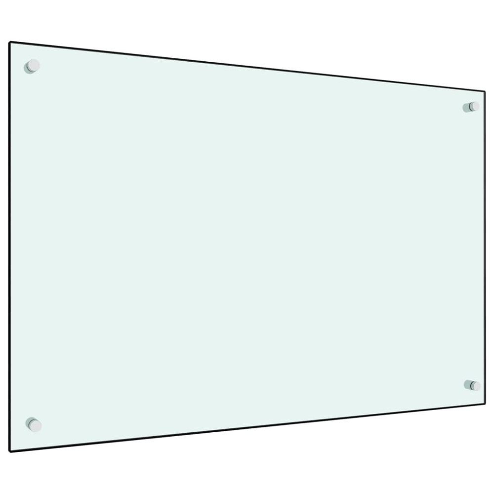 Produktbild för Stänkskydd mjölkfärgad 90x60 cm härdat glas
