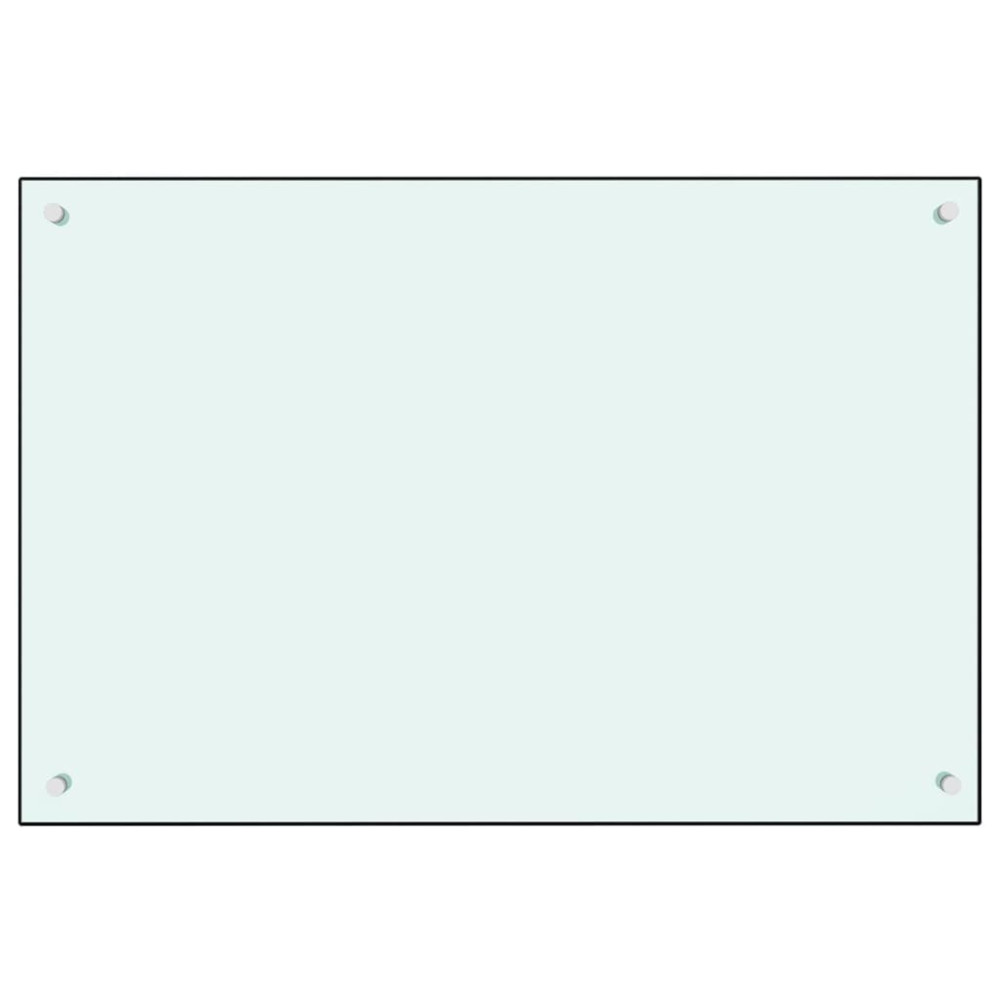 Produktbild för Stänkskydd mjölkfärgad 90x60 cm härdat glas