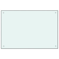 Produktbild för Stänkskydd mjölkfärgad 90x60 cm härdat glas