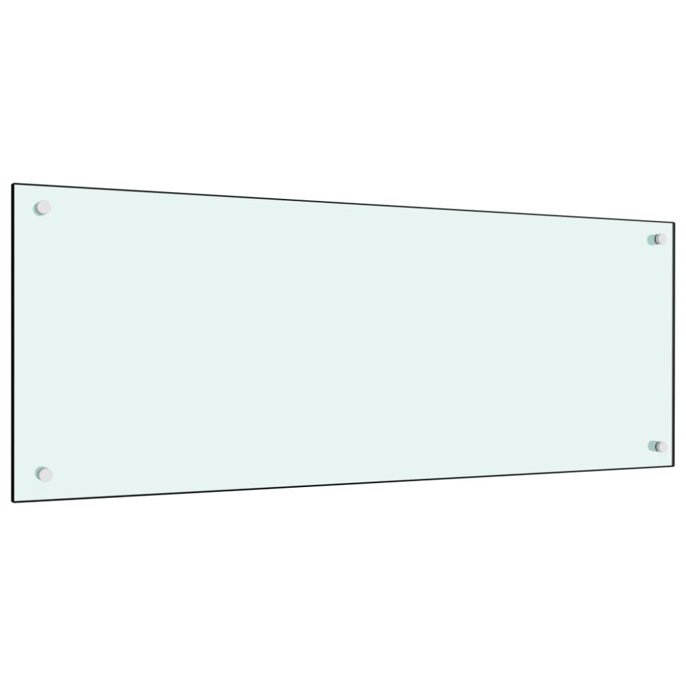 Produktbild för Stänkskydd mjölkfärgad 100x40 cm härdat glas