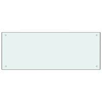 Produktbild för Stänkskydd mjölkfärgad 100x40 cm härdat glas