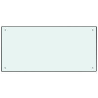 Produktbild för Stänkskydd mjölkfärgad 100x50 cm härdat glas