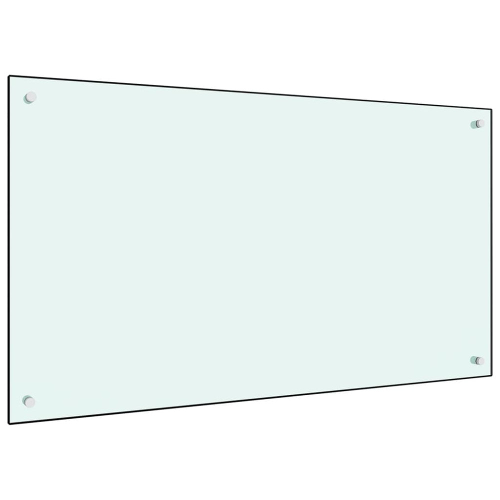 Produktbild för Stänkskydd mjölkfärgad 100x60 cm härdat glas