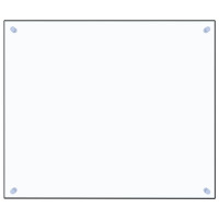 Produktbild för Stänkskydd transparent 70x60 cm härdat glas