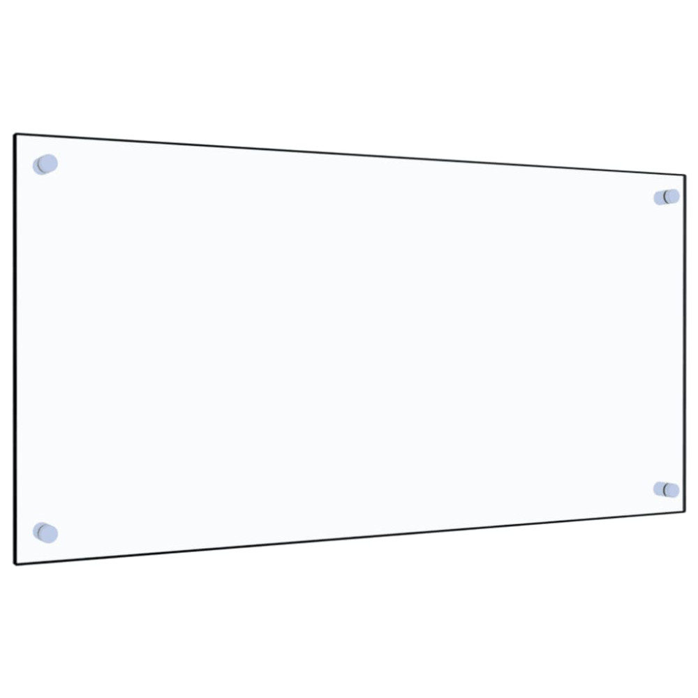 Produktbild för Stänkskydd transparent 80x40 cm härdat glas