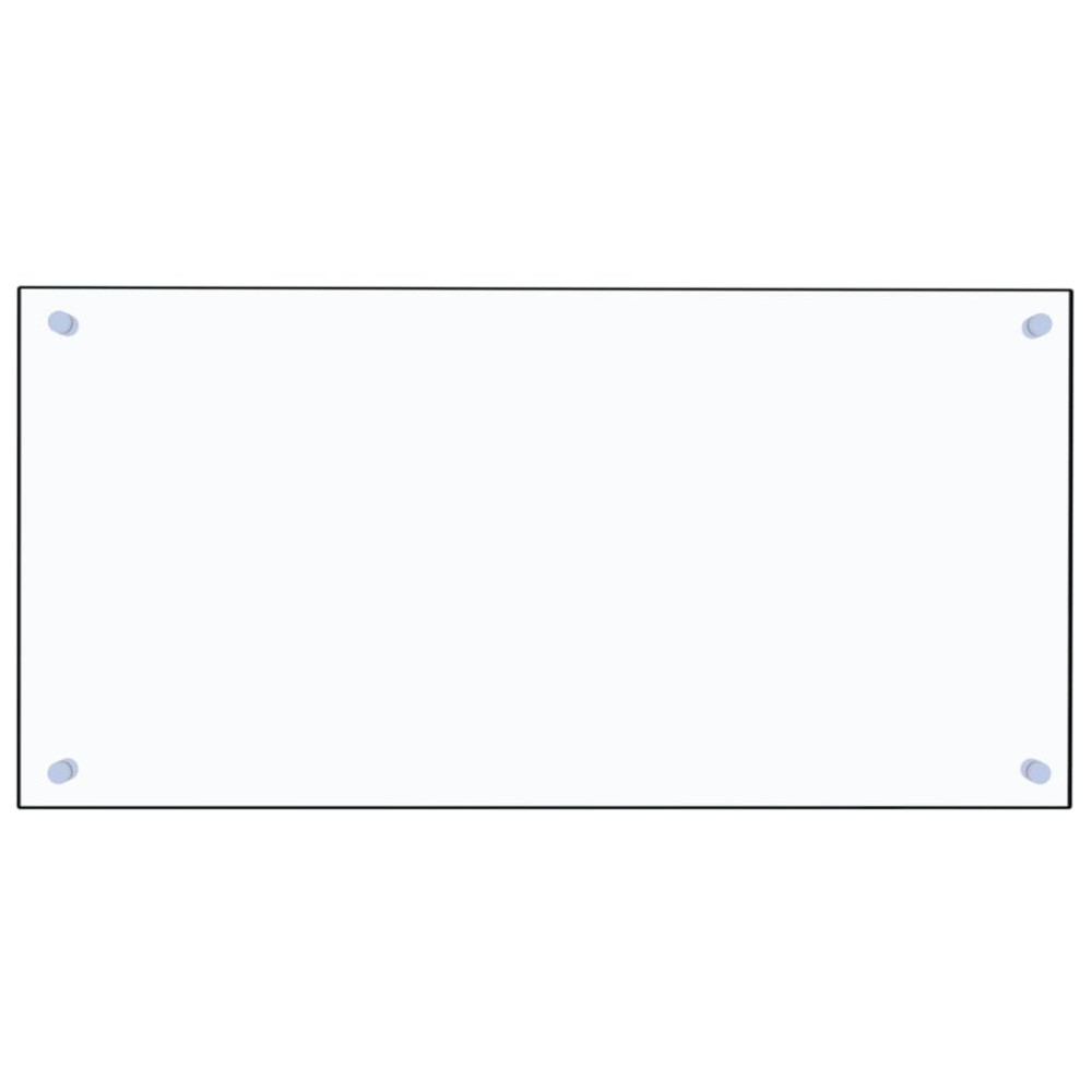 Produktbild för Stänkskydd transparent 80x40 cm härdat glas