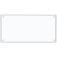 Produktbild för Stänkskydd transparent 80x40 cm härdat glas