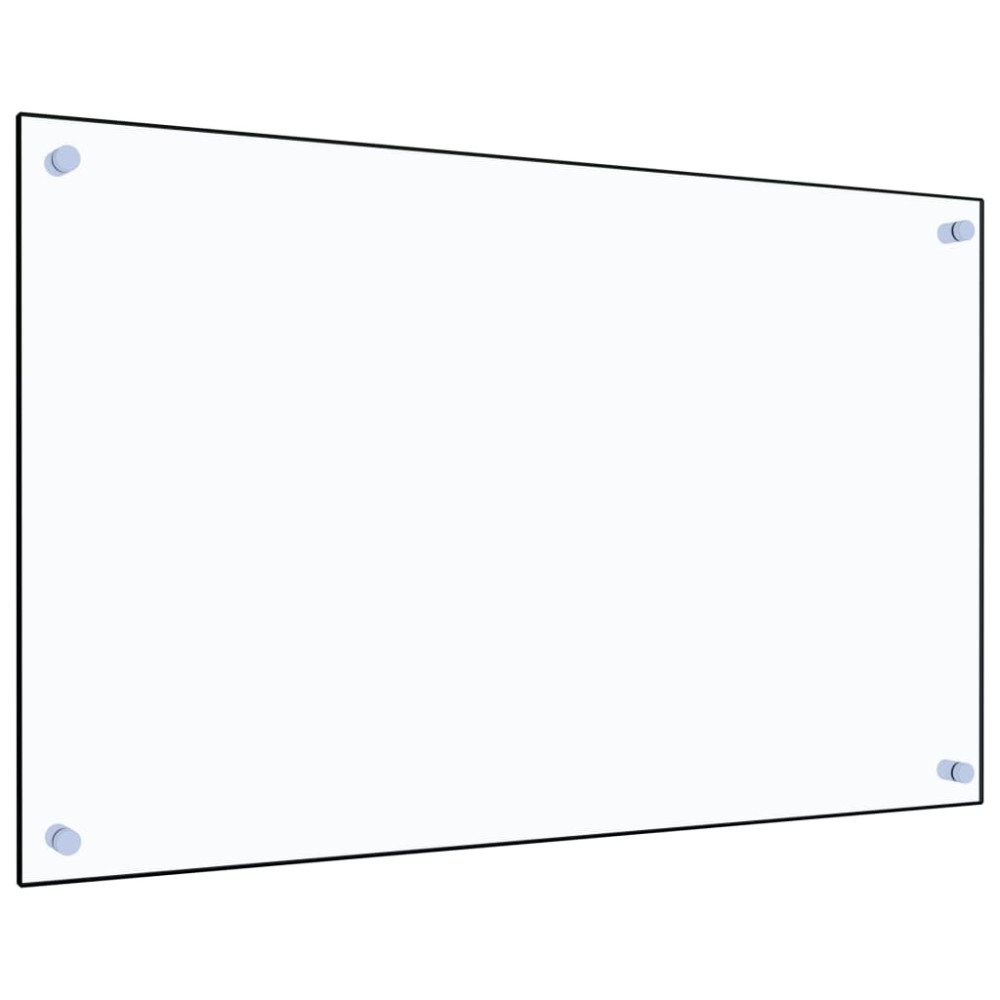 Produktbild för Stänkskydd transparent 80x50 cm härdat glas