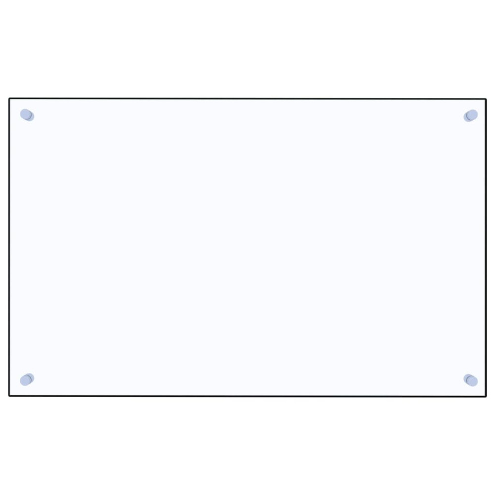 Produktbild för Stänkskydd transparent 80x50 cm härdat glas