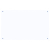 Produktbild för Stänkskydd transparent 80x50 cm härdat glas
