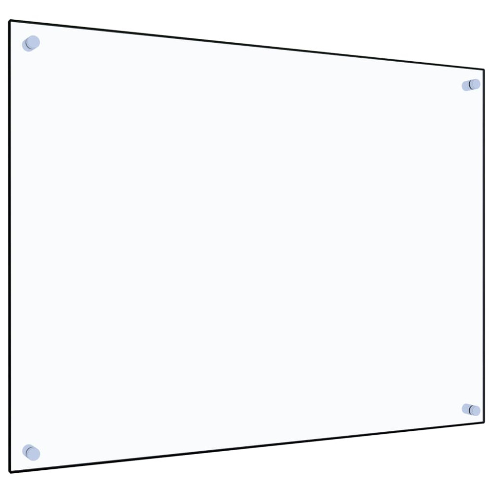 Produktbild för Stänkskydd transparent 80x60 cm härdat glas