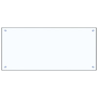 Produktbild för Stänkskydd transparent 90x40 cm härdat glas