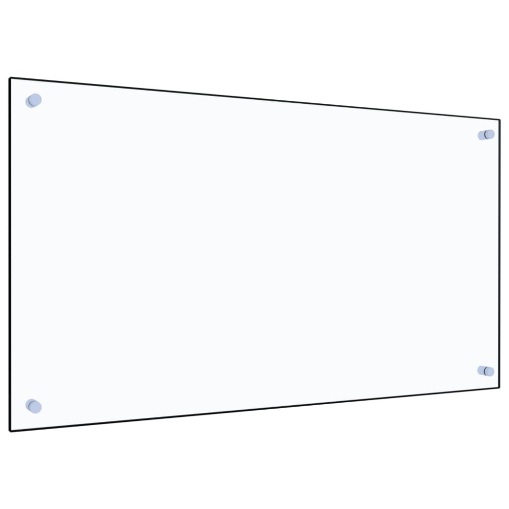 Produktbild för Stänkskydd transparent 90x50 cm härdat glas
