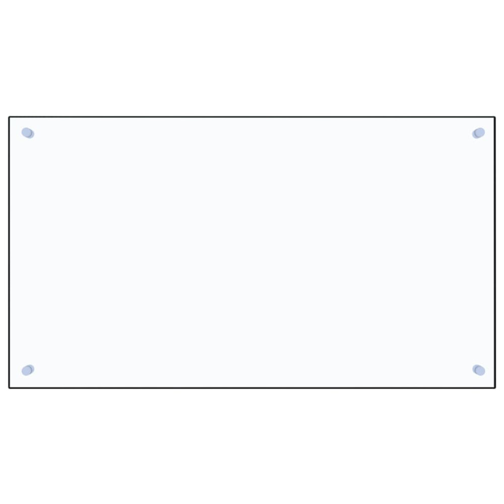 Produktbild för Stänkskydd transparent 90x50 cm härdat glas